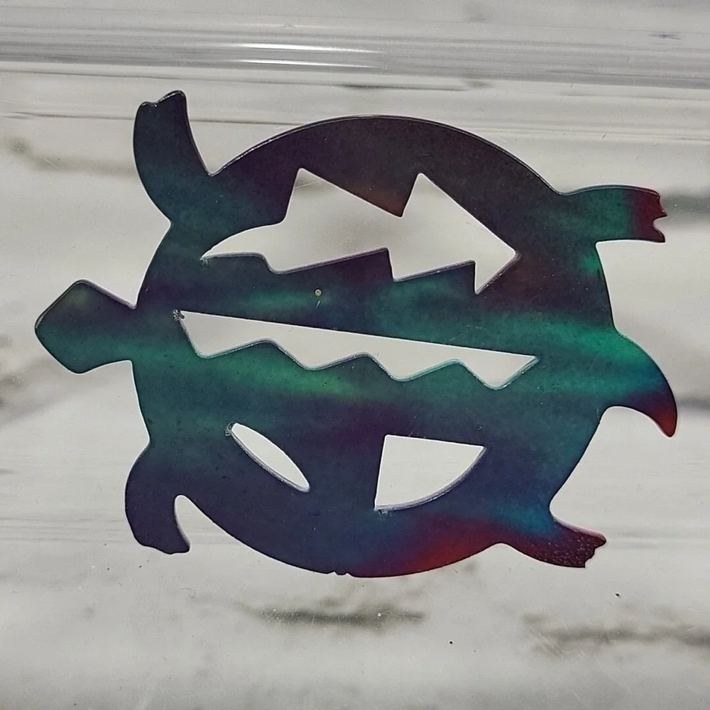Metal‎ Purple shades Turtle Hawaiian Look Refrigerator Magnet